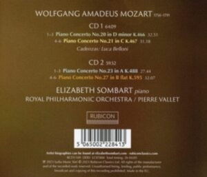 Elizabeth Sombart - Mozart Piano Concertos Nos.20,21,23 & 27 i gruppen CD / Klassisk,Annet hos Bengans Skivbutik AB (4245294)
