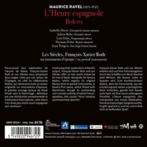 Les Siècles / Francois-Xavier Roth / Isabelle Druet / Jean Teitgen - Ravel: L'heure Espagnole / Bolero i gruppen CD / Klassisk,Annet hos Bengans Skivbutik AB (4256081)