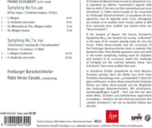 Freiburger Barockorchester / Pablo Heras-Casado - Schubert Symphonies Nos. 5 & 7 Unfinished i gruppen CD / Klassisk,Annet hos Bengans Skivbutik AB (4256090)