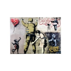Banksy - Banksy Graffiti Painter (1000Pc) Puzzle i gruppen MERCHANDISE / Puslespill / Annet hos Bengans Skivbutik AB (4264580)