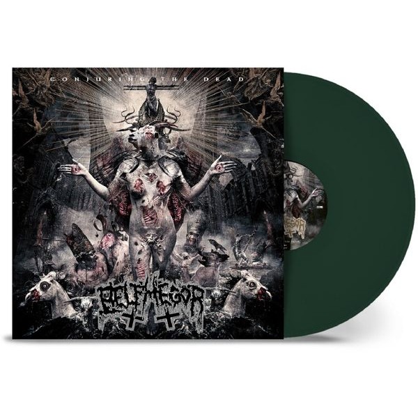 Belphegor - Conjuring The Dead(Dark Green) i gruppen VINYL / Metal/ Heavy metal hos Bengans Skivbutik AB (4264742)