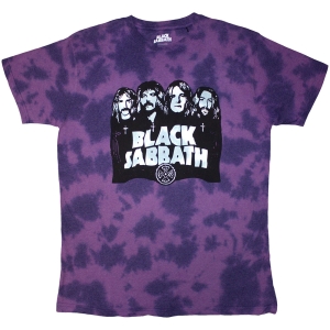 Black Sabbath - Band & Logo Uni Purp Dip-Dye    i gruppen MERCH / T-Shirt / Rockoff_Nya April24 hos Bengans Skivbutik AB (4267797r)
