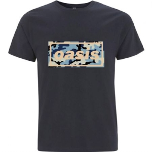 Oasis - Unisex T-Shirt: Camo Logo i gruppen VI TIPSER / Bengans Personal tipser / Erika Tipsar hos Bengans Skivbutik AB (4271643r)