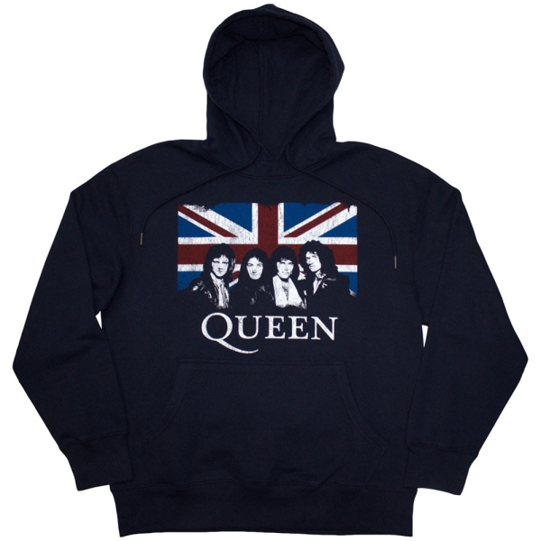 Queen - Unisex Pullover Hoodie: Union Jack i gruppen MERCH / Klær / Hettegensere hos Bengans Skivbutik AB (4273059)