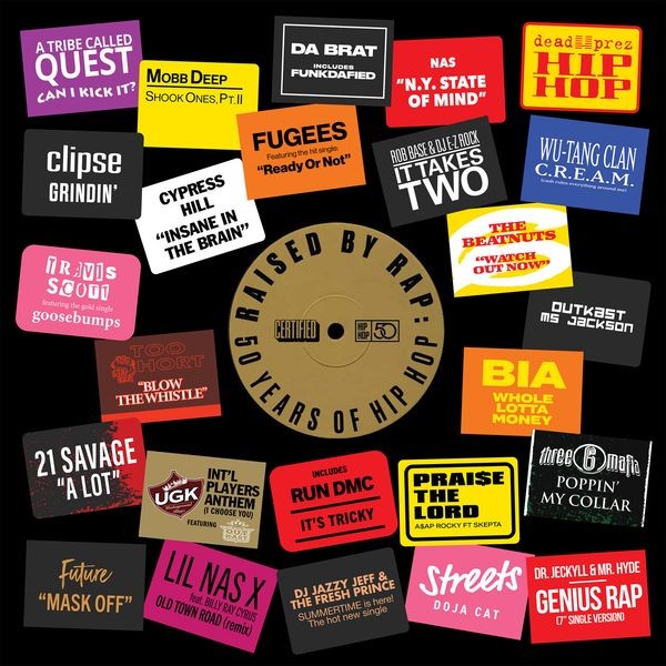 Various - Raised By Rap: 50 Years Of Hip Hop i gruppen VINYL / Hip Hop hos Bengans Skivbutik AB (4275168)
