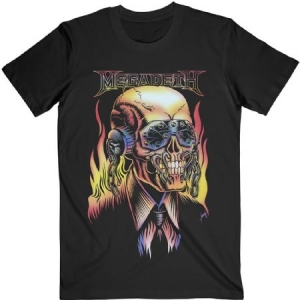 Megadeth - Megadeth Unisex T-Shirt: Flaming Vic (S) i gruppen -Start Tshirt hos Bengans Skivbutik AB (4281727)