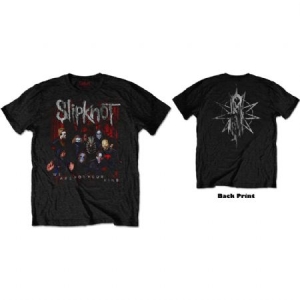 Slipknot - Slipknot Unisex T-Shirt: WANYK Group Photo (Back Print) i gruppen CDON - Exporterade Artiklar_Manuellt / T-shirts_CDON_Exporterade hos Bengans Skivbutik AB (4281876r)