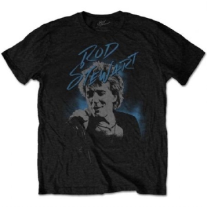 Rod Stewart - Unisex T-Shirt: Scribble Photo (S) i gruppen -Start Tshirt hos Bengans Skivbutik AB (4285424)
