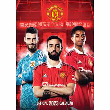 Manchester United FC - Manchester United FC 2023 Calendar A3, O i gruppen -Start Merch hos Bengans Skivbutik AB (4291510)