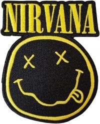 Nirvana - Smiley Face Cut Out Patch (9,1 X 7, i gruppen MERCHANDISE / Tøypatch /  hos Bengans Skivbutik AB (4294313)