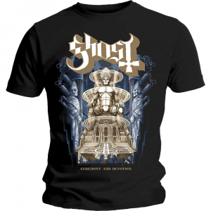 Ghost - Ghost Unisex T-Shirt: Ceremony & Devotio i gruppen CDON - Exporterade Artiklar_Manuellt / T-shirts_CDON_Exporterade hos Bengans Skivbutik AB (4299708r)