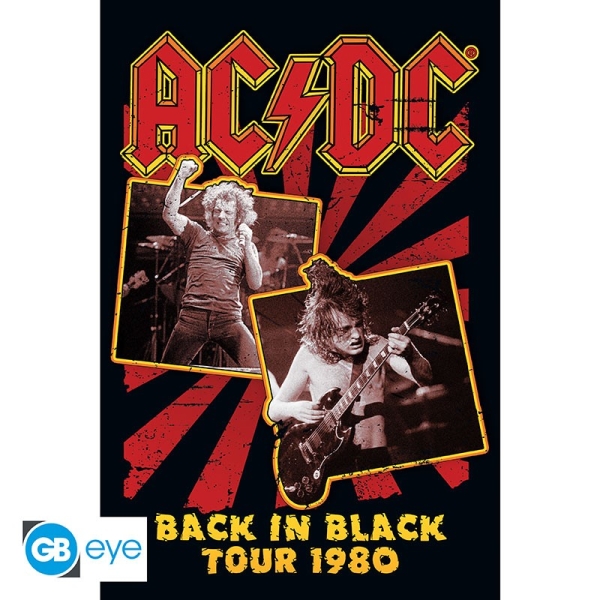 AC/DC - Back in Black 80 Poster 91,5x61 i gruppen MERCHANDISE / Poster / Heavy Metal hos Bengans Skivbutik AB (4301699)