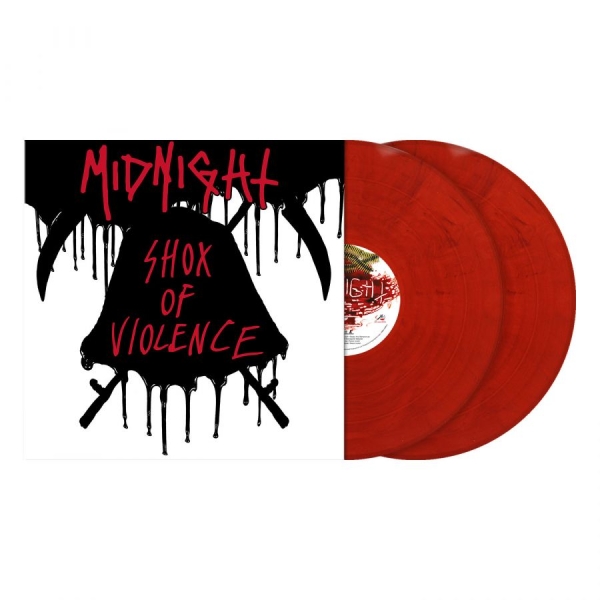 Midnight - Shox Of Violence (2 Lp Red Marbled i gruppen VINYL / Metal/ Heavy metal hos Bengans Skivbutik AB (4306337)