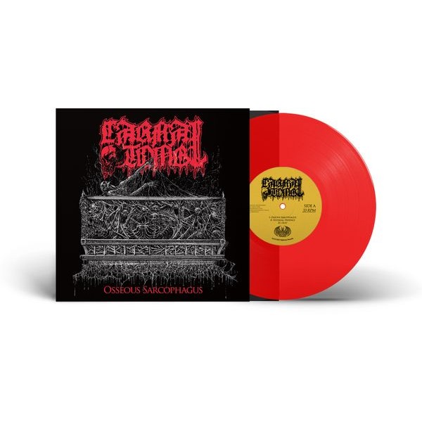 Carnal Tomb - Osseous Sarcophagus (10" Red Vinyl) i gruppen VINYL / Metal/ Heavy metal hos Bengans Skivbutik AB (4308281)