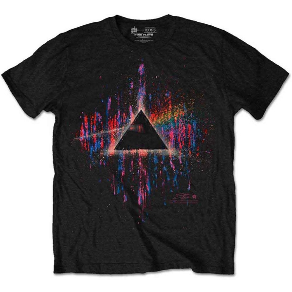 Pink Floyd - Dsotm Pink Splatter Uni Bl T-Shirt i gruppen MERCH / Klær / T-skjorter hos Bengans Skivbutik AB (4355509r)