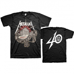 Metallica -  Metallica Unisex T-Shirt: 40th Annivers i gruppen Annet /  hos Bengans Skivbutik AB (4387302)