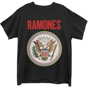 Ramones - Full Colour Seal Uni Bl T-Shirt  (M) i gruppen MERCHANDISE / T-shirt / Punk hos Bengans Skivbutik AB (4398295)