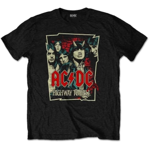 Ac/Dc - Highway To Hell Sketch Uni Bl   (XL) i gruppen MERCHANDISE / T-shirt / Heavy Metal hos Bengans Skivbutik AB (4400416)