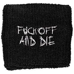 Darkthrone - Fabric Wristband: Fuck Off And Die (Loos i gruppen -Start Merch hos Bengans Skivbutik AB (4400661)