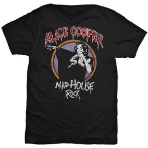 Alice Cooper - Mad House Rock Uni Bl   (XL) i gruppen MERCHANDISE / T-shirt / Heavy Metal hos Bengans Skivbutik AB (4400834)