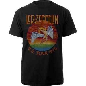 Led Zeppelin - Usa Tour 75 Uni Bl T-Shirt i gruppen MERCHANDISE / T-shirt / Pop-Rock hos Bengans Skivbutik AB (4400999)