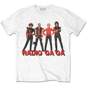 Queen - Radio Ga Ga Uni Wht T-Shirt i gruppen MERCHANDISE / T-shirt / Pop-Rock hos Bengans Skivbutik AB (4401178)