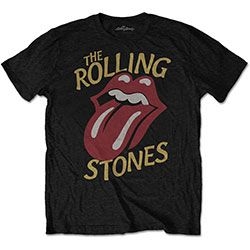 The Rolling Stones - Unisex T-Shirt: Vintage Typeface (Medium i gruppen CDON - Exporterade Artiklar_Manuellt / T-shirts_CDON_Exporterade hos Bengans Skivbutik AB (4401228)