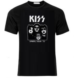 Kiss - Kiss T-Shirt Spring Tour '75 i gruppen MERCH hos Bengans Skivbutik AB (4401339)