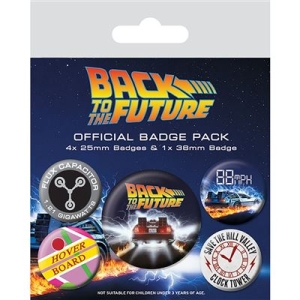 Badge Pack - Delorean - Badge Pack i gruppen MERCHANDISE / Pin-Button Badge / Soundtrack hos Bengans Skivbutik AB (4401368)