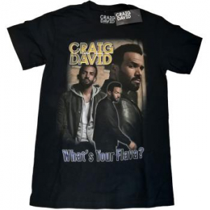 Craig David - What's Your Flava Homage Uni Bl    i gruppen MERCHANDISE / T-shirt / RnB-Soul hos Bengans Skivbutik AB (4403252)