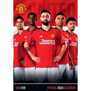 Manchester United Fc - Manchester United Fc 2024 A3 Calendar i gruppen -Start Merch hos Bengans Skivbutik AB (4406392)