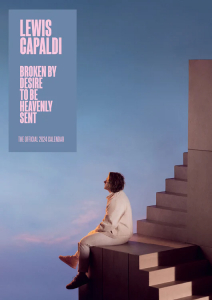 Lewis Capaldi - Lewis Capaldi 2024 A3 Calendar i gruppen -Start Merch hos Bengans Skivbutik AB (4406393)
