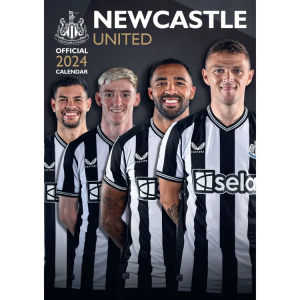 Newcastle United Fc - Newcastle United Fc 2024 A3 Calendar i gruppen -Start Merch hos Bengans Skivbutik AB (4406399)