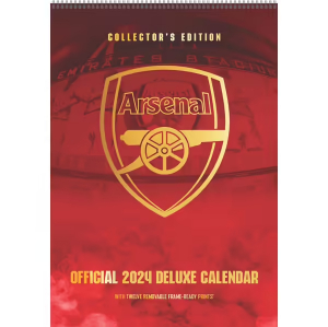 Arsenal Fc - Arsenal Fc 2024 A3 Deluxe Calendar i gruppen -Start Merch hos Bengans Skivbutik AB (4406416)