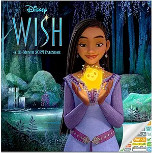 Disney - Disney Wish 2024 Square Calendar i gruppen -Start Merch hos Bengans Skivbutik AB (4406467)