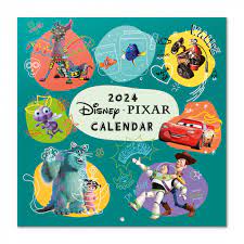 Pixar - Pixar Movies 2024 Square Calendar (Multi i gruppen -Start Merch hos Bengans Skivbutik AB (4406470)