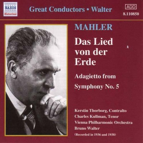 Gustav Mahler - Lied Von Der Erde i gruppen CD / Klassisk hos Bengans Skivbutik AB (509673)