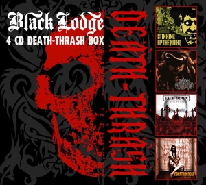 Various Artists - Black Lodge - Death Thrash 4Cd Box i gruppen CD / Metal,Svensk Musikkk hos Bengans Skivbutik AB (510163)