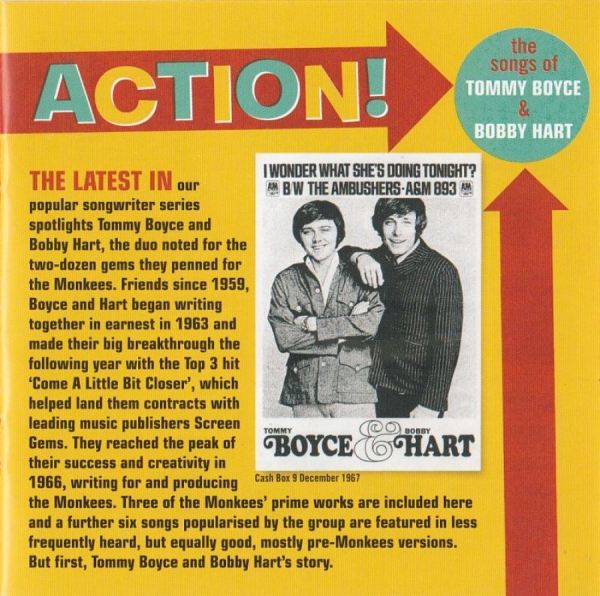 Various Artists - Action! The Songs Of Tommy Boyce & i gruppen CD / Toppselgere hos Bengans Skivbutik AB (523898)