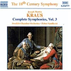 Kraus Joseph Martin - Complete Symphonies Vol 3 i gruppen CD hos Bengans Skivbutik AB (548993)