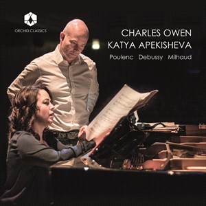 Claude Debussy Darius Milhaud Fra - Charles Owen & Katya Apekisheva i gruppen Externt_Lager / Naxoslager hos Bengans Skivbutik AB (5507201)