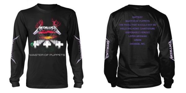 Metallica - L/S Master Of Puppets (M) i gruppen MERCH / Klær / T-skjorter hos Bengans Skivbutik AB (5507769)