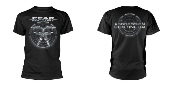 Fear Factory - T/S Aggression Continuum (S) i gruppen MERCH / Klær / T-skjorter hos Bengans Skivbutik AB (5508176)