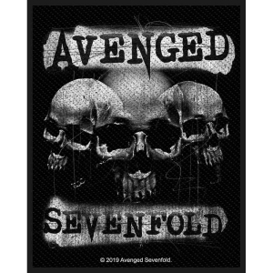 Avenged Sevenfold - Patch - 3 Skulls i gruppen MERCHANDISE / Accessoarer / Metal hos Bengans Skivbutik AB (5508616)