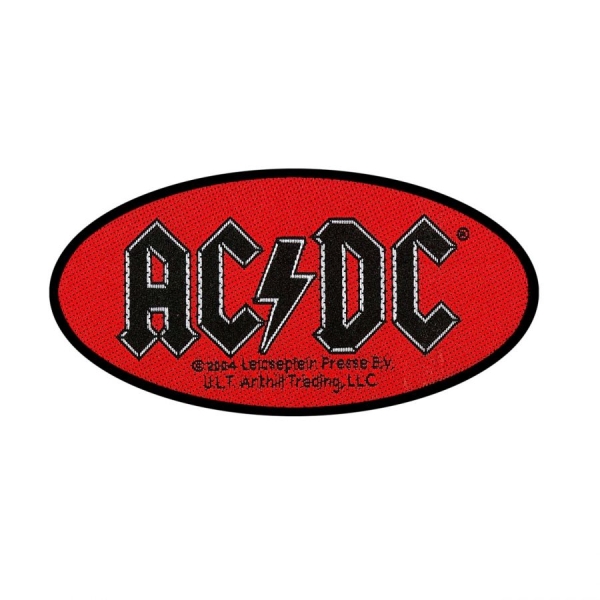Ac/Dc - Patch - Oval Logo i gruppen MERCH / Tilbehør / Tøymerker hos Bengans Skivbutik AB (5508626)