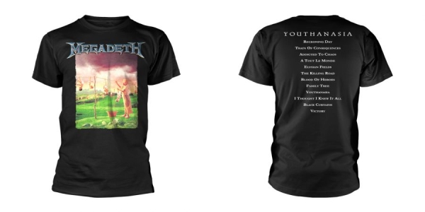 Megadeth - T/S Youthanasia (L) i gruppen MERCHANDISE / T-shirt / Heavy Metal hos Bengans Skivbutik AB (5508917)