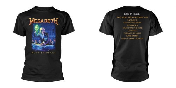 Megadeth - T/S Rust In Peace (Xxxl) i gruppen MERCH / Klær / T-skjorter hos Bengans Skivbutik AB (5508937)
