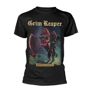 Grim Reaper - T/S See You In Hell (M) i gruppen MERCHANDISE / T-shirt / Heavy Metal hos Bengans Skivbutik AB (5510246)