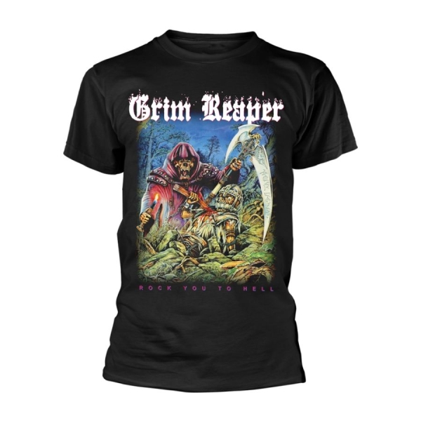 Grim Reaper - T/S Rock You To Hell (Xxl) i gruppen MERCH / Klær / T-skjorter hos Bengans Skivbutik AB (5510250)