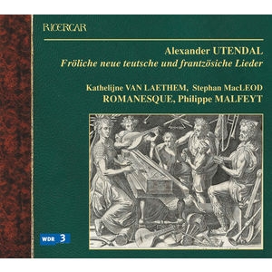 Utendal  Alexander - Utendal / Froliche Neue Teutsche i gruppen CD / Klassisk hos Bengans Skivbutik AB (5511504)